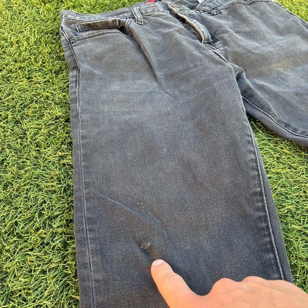 Guess Slim Straight Jeans Men's 31x29 Faded Black Denim Pants Y2K 90s Classic
